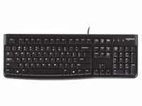 Logitech K120 Corded Keyboard - Volle Größe (100%), USB, QWERTY, Schwarz 