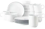 Seltmann Weiden Compact Blaurand Fr&uuml;hst&uuml;cksservice 18tlg. - Wei&szlig;