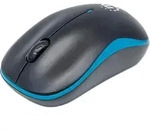 Manhattan Success Wireless Mouse, Black/Blue, 1000dpi, 2.4Ghz (up to 10m), USB,