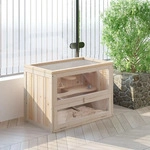 PawHut Kleintierk&auml;fig Nagerk&auml;fig Holz 60 cm x 35 cm x 42 cm