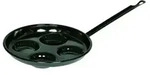 RIESS 0294-022 Augenpfanne &Oslash; 26 cm, Emaille, schwarz / Spiegeleipfanne -...