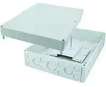 Teleg&auml;rtner LWL Splei&szlig;box IP66 S-V Geh&auml;use mit Vorpr&auml;gungen mit Aufnahme f&uuml;r bis