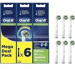 Oral-B Aufsteckb&uuml;rsten CrossAction 6er - Wei&szlig;