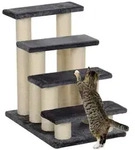 PawHut Tiertreppe Katzentreppe Hundetreppe Treppe f&uuml;r Katze und Hunde - Grau