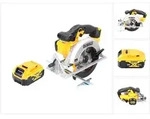 DeWalt DCS 391 N Akku Handkreiss&auml;ge 18 V 165 mm + 1x Akku 5,0 Ah - ohne Ladeger&auml;t