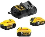 DeWalt Akku Plus Starterkit DCB115P3 mit 3x Akku 5,0Ah + Ladeger&auml;t