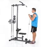 HAMMER Finnlo Latzug-Station Multi-Lat-Tower, 120 kg belastbare Gewichtsauflage