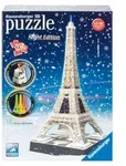 Ravensburger Eiffelturm Night 80541 Kinder Puzzle 3D Geb&auml;ude leuchtend 216 tlg.