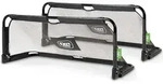 EXIT Panna faltbares Stahl-Fu&szlig;balltor 150x60cm (2er-Set) - Schwarz,
