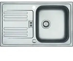 FRANKE Sp&uuml;le EUROFORM EFX 614-78 Edelstahl glatt mit Drehexcenterventil /