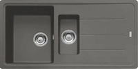 Franke NEW-2307, Franke Sp&uuml;le BASIS BFG 651 in Steingrau Grau