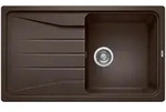 BLANCO SONA 5 S Einbausp&uuml;le / SILGRANIT / Cafe / reversibel / Stopfen - Braun