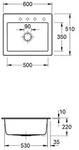 Villeroy & Boch 330902FU EB-SP Subway 60 S 600x510mm Exc-Garn.