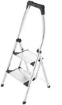 Hailo K100 Topline Alu-Klapptritt-Leiter - 2 extra gro&szlig;e Stufen bis 150kg -
