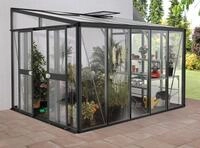Vitavia Gew&auml;chshaus Helena 8600 ESG 4mm u. Dach HKP 10mm, grau, 266825