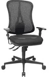 B&uuml;rodrehstuhl Head Point SY m.Synchronmechanik schwarz/schwarz 390-510mm - Schwarz