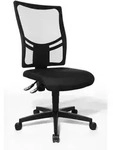 Topstar B&uuml;rodrehstuhl ohne Armlehnen, schwarz - Schwarz