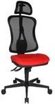 Topstar B&uuml;rostuhl Head Point SY, HE200 G21X Stoff rot, Gestell schwarz -...