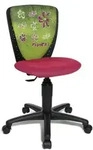 Topstar Nic 70570JD4 Blumen Kinderschreibtischstuhl, Drehstuhl, schwarz/rosa -...