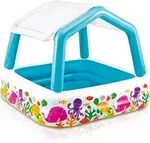 Intex&reg; Deluxe Pool "Sun Shade" - Blau/Wei&szlig;