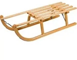 RESS Schlitten/Holzrodel Davos Buchenholz 115cm - Hellbraun