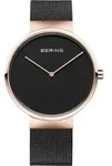 BERING Max Ren&eacute; Herrenuhr schwarz/ros&eacute;goldfarben 14539-166 - Schwarz