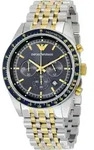 Emporio Armani AR6088 Tazio mit blauem Zifferblatt, 46 mm