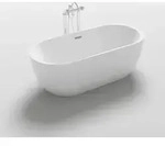 Freistehende Badewanne Codo 170 x 80 x 58 cm - Wei&szlig;