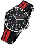 Regent Armbanduhr schwarz rot F-1124 Kinder Jugend Analog-Quarzuhr URF1124 -...