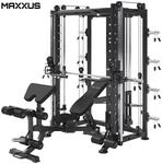 MAXXUS Multipresse 10.1 - mit Hantelbank, Klimmzug, Butterfly, Rudern,...