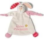 NICI Schmusetuch Hase kleine Prinzessin, Spielzeug-Hase - Beige/Rosa
