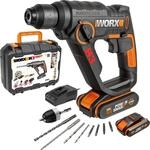 WORX WX390.1, SDS Plus, Schwarz, Orange, 900 RPM, 1,2 J, 5000 BPM, 1 cm