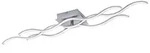 WAVE Leuchten Direkt Deckenleuchte, stahl 2xLED 8W, 1xLED 12W 3000K Innenleuchte,