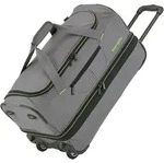 travelite Basics Wheeled Duffle M Grey / Green - Grau