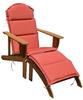 Holz Adirondack Chair + Auflage Garten Sonnenliege Relax Liege Möbel...