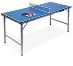 Relaxdays Klappbare Tischtennisplatte, HBT: 71 x 150 x 67 cm, tragbarer Ping...