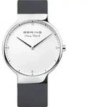 Bering Herren Uhr Armbanduhr Max Ren&eacute; Ultra Slim - 15540-400 Silikon - Grau