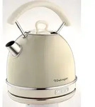 Vintage Wasserkocher rund 1,7 L creme - Creme/Wei&szlig;