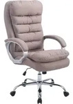 CLP B&uuml;rostuhl XXL Vancouver Stoff Belastbarkeit bis zu 150 kg | Farbe taupe - Taupe