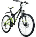 Bergsteiger Buffalo 26 Zoll Mountainbike, geeignet ab 155 cm, Scheibenbremse, 18
