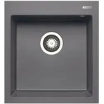 PYRAMIS Sp&uuml;le ISTROS 46x50 in IRON GREY mit Excenterbedienung / Granitsp&uuml;le /