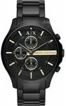 Armani Exchange AX2164 HAMPTON Uhr Herrenuhr Chrono Datum schwarz - Schwarz