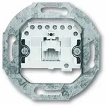 BUSCH-JAEGER 0213 Anschlussdose Cat3 UP 1xRJ45 RAL9010 rws - Grau/Wei&szlig;