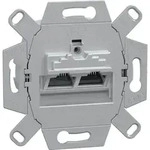 Merten UAE Einsatz 8/8 Kat.6 465706 wei&szlig; - Silber/Wei&szlig;
