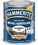 Hammerite Metallschutzlack Gl&auml;nzend, 3in1 Metallschutzlack f&uuml;r Metall, Wei&szlig;, 750