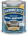 Hammerite Metallschutzlack Hammerschlag, 3in1 Rostschutzlack f&uuml;r Metall, Dunkelgrau,