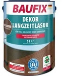 BAUFIX Dekor Langzeitlasur palisander seidenmatt, 5 Liter, Holzlasur - Braun