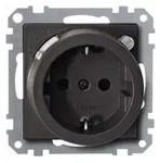 Merten FI-SCHUKO-Steckdose BRS 232814 anthrazit System M - Schwarz