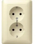 GIRA 078001, CEE 7/3, CEE 7/4, Wei&szlig;, 250 V, 16 A, 2,5 cm - Wei&szlig;