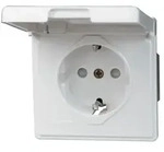 KOPP Steckdose 1f.UP-FR arkt. 119102080 - Wei&szlig;